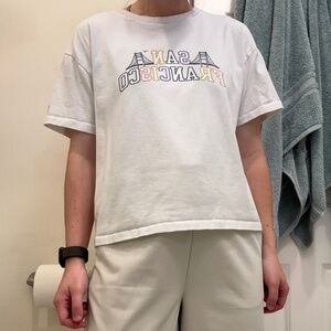 Gap San Francisco White Crew Neck Tee